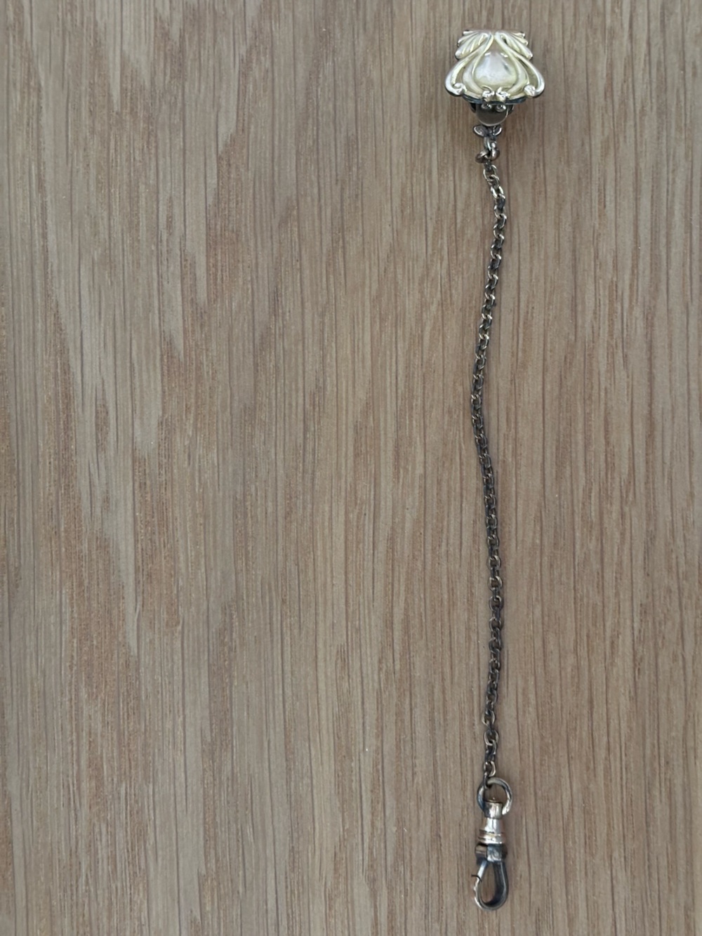 Antique/Vintage Gold Tone Pocket Clip With Dog Clasp